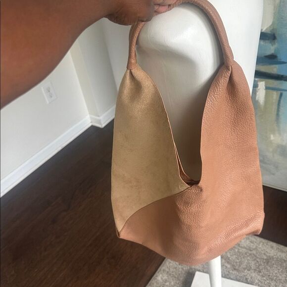 Anthropologie Shiraleah Chicago Arden Tote Bag -Tan - Picture 4 of 9